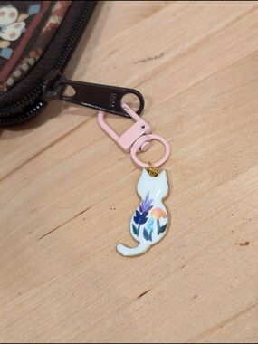 Spring Kitty Bag Charm Keychain